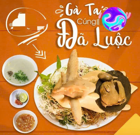 Gà ta cúng đã luộc
